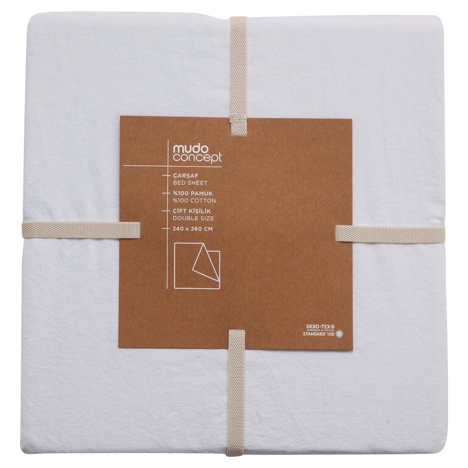 SOHO DÜZ ÇARŞAF BEYAZ 240X260