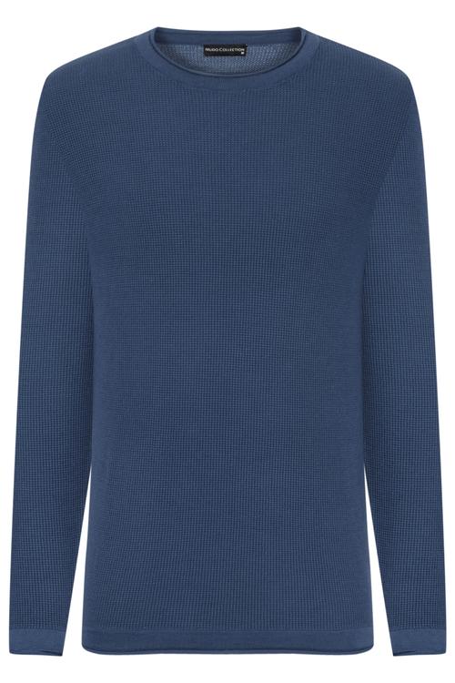  PAMUKLU BİSİKLET YAKA KAZAK