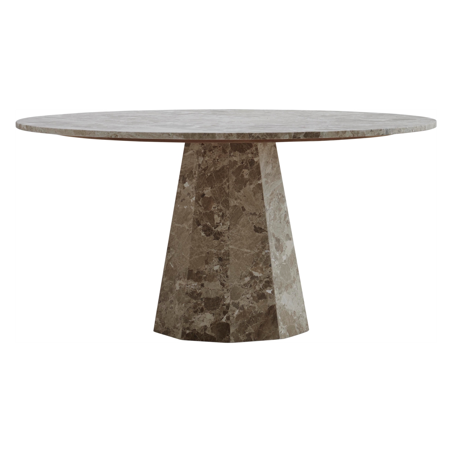 LATTE MERMER YUVARLAK YEMEK MASASI 150X150