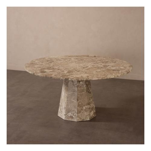  LATTE MERMER YUVARLAK YEMEK MASASI 150X150