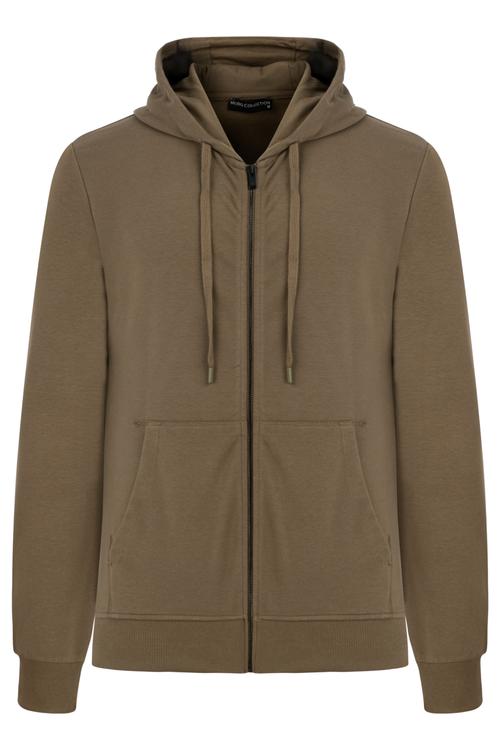  KAPÜŞONLU FERMUARLI SWEATSHIRT