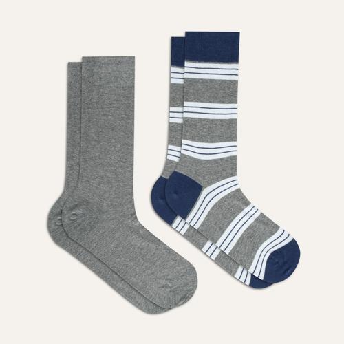  2'Lİ ÇİZGİLİ VE BASIC SOKET ÇORAP