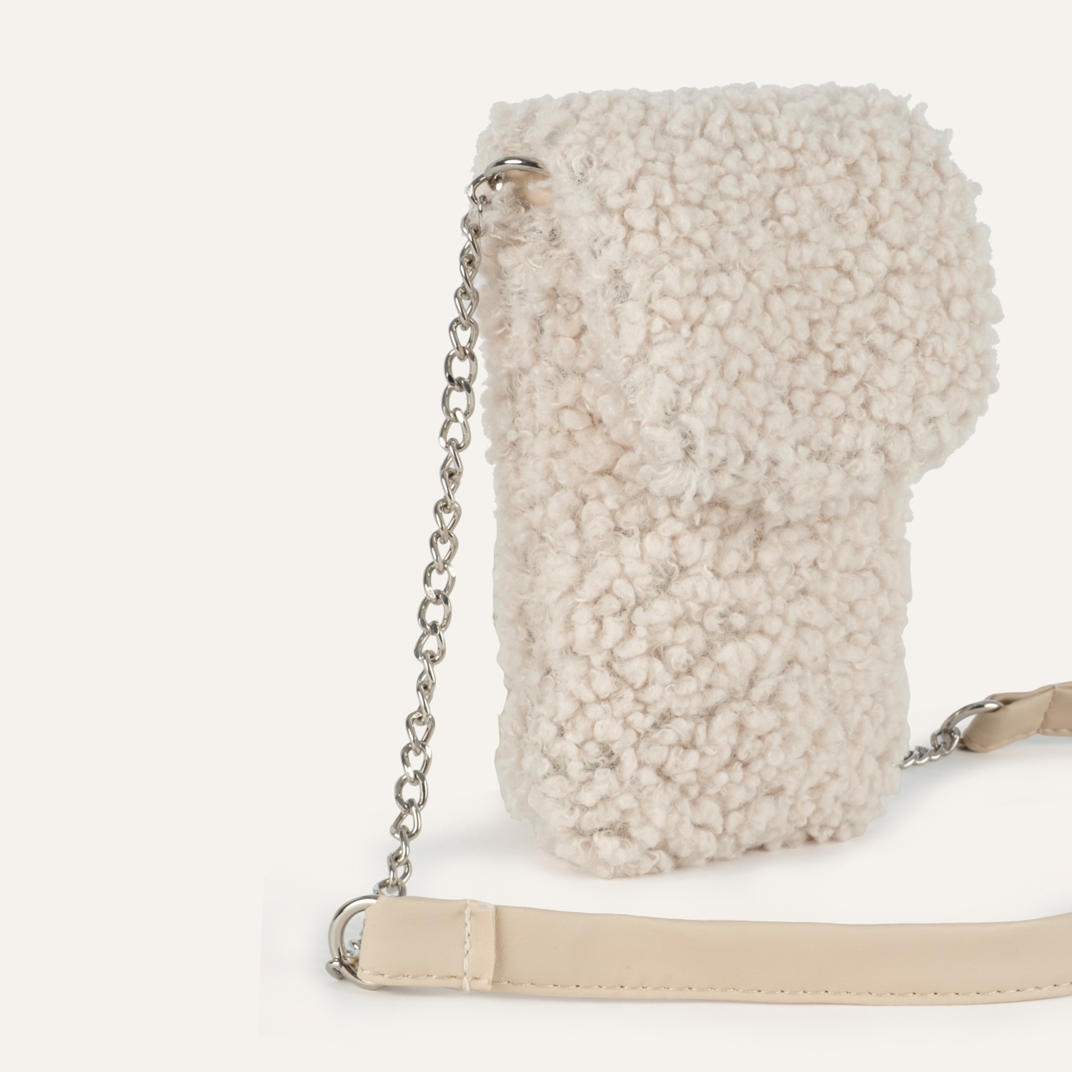 ZİNCİRLİ PELUŞ OMUZ ÇANTASI