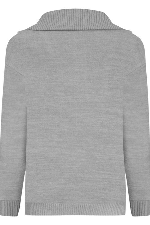  FERMUARLI V YAKA TRİKO KAZAK