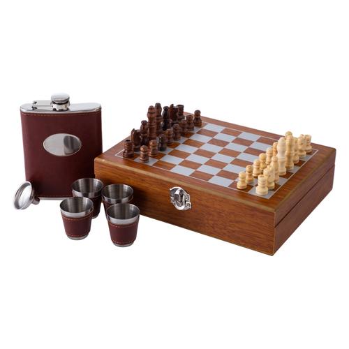  CHESS MATARA SETİ KAHVE