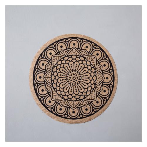  YUVARLAK JUT AMERİKAN SERVİSİ MANDALA DESEN  35 CM