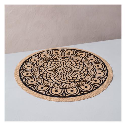  YUVARLAK JUT AMERİKAN SERVİSİ MANDALA DESEN  35 CM