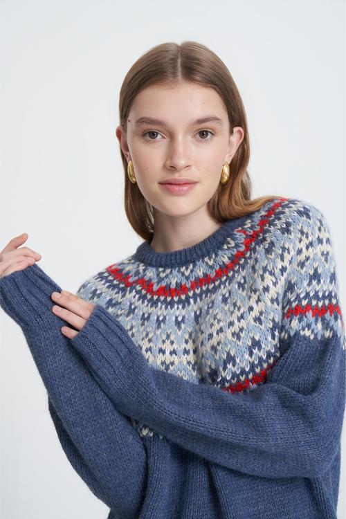  JAKARLI BİSİKLET YAKA TRİKO KAZAK