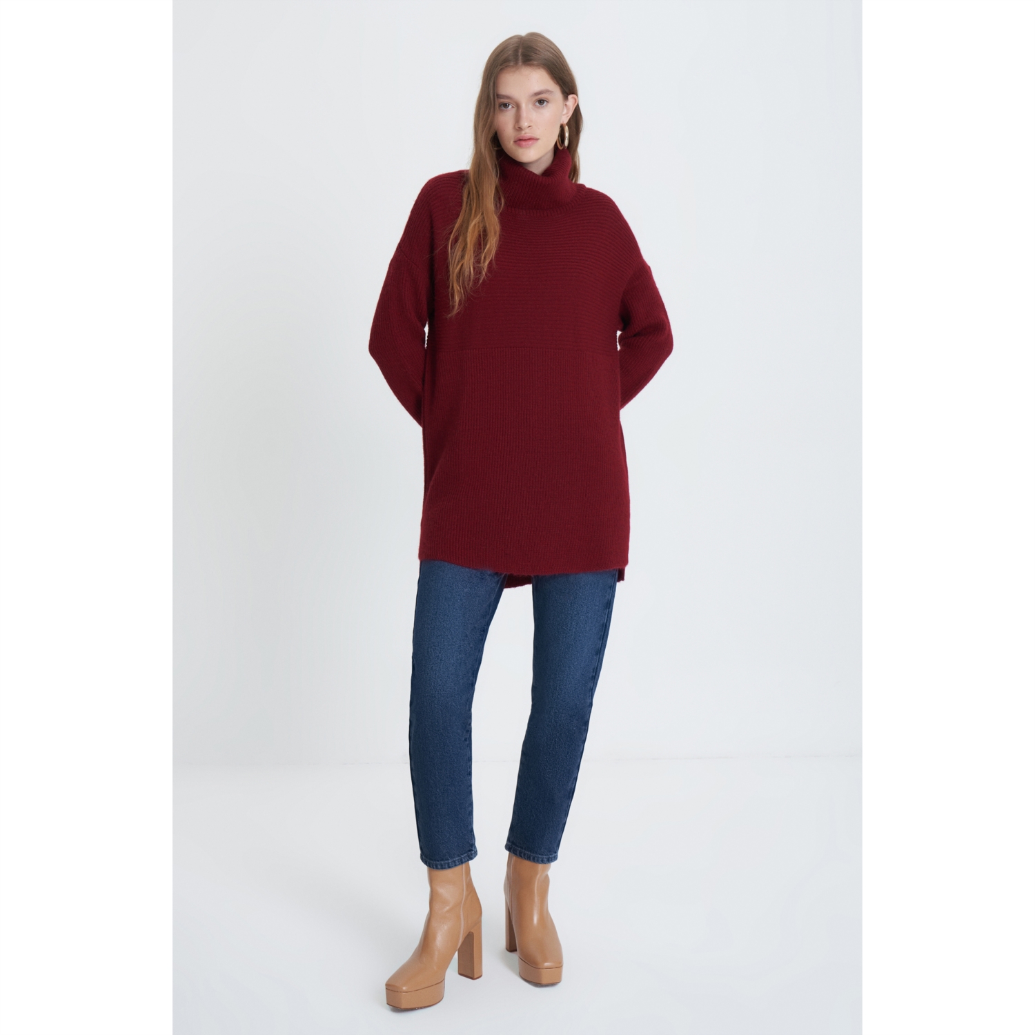 BALIKÇI YAKA TRİKO KAZAK