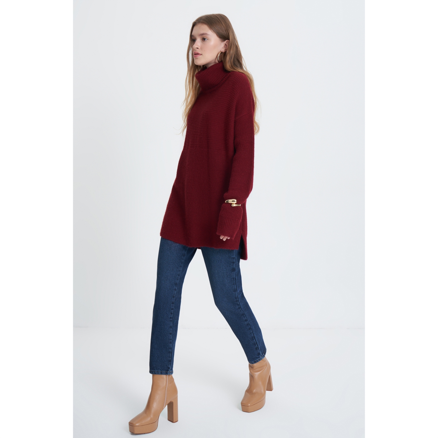 BALIKÇI YAKA TRİKO KAZAK