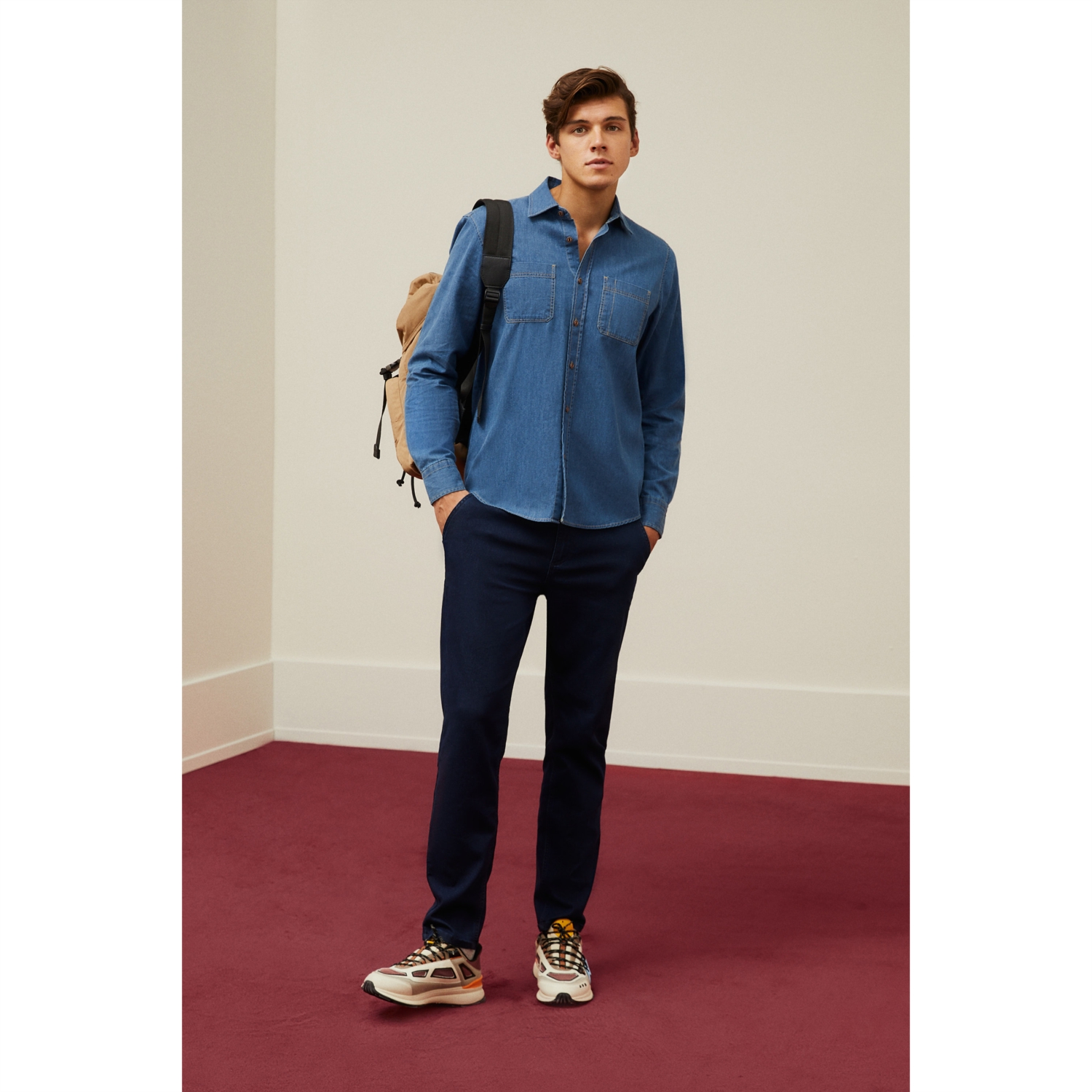 REGULAR FIT JEAN GÖMLEK