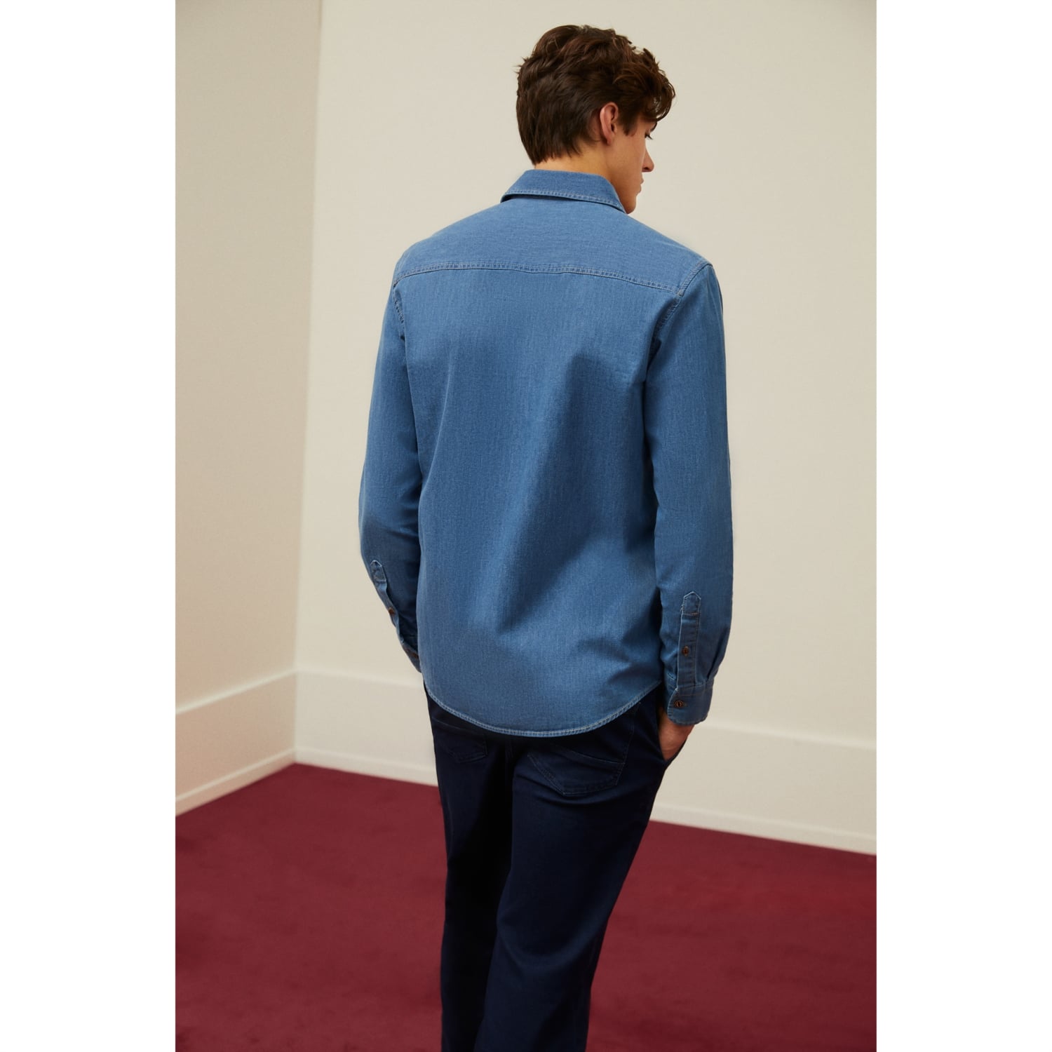 REGULAR FIT JEAN GÖMLEK