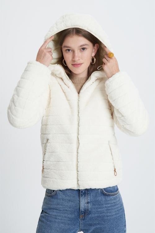  PELUŞ ÇİFT TARAFLI KAPİTONELİ MONT