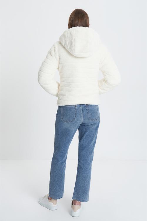  PELUŞ ÇİFT TARAFLI KAPİTONELİ MONT