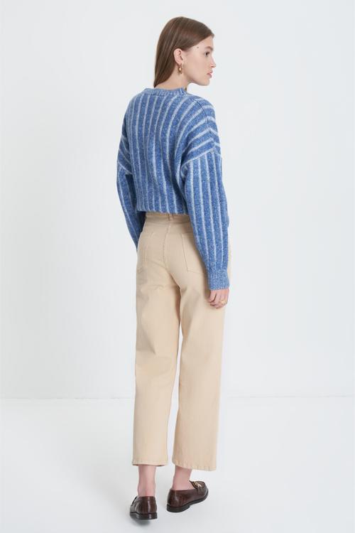  KISA İSPANYOL PAÇA JEAN PANTOLON