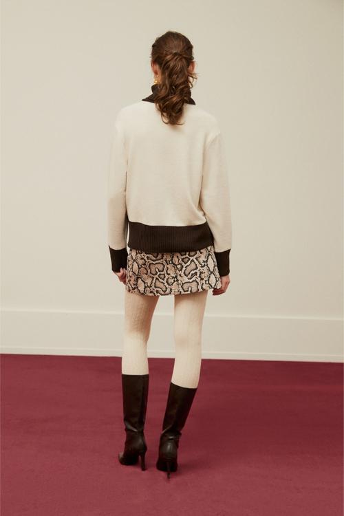  YILAN DESENLİ A FORM MİNİ ETEK