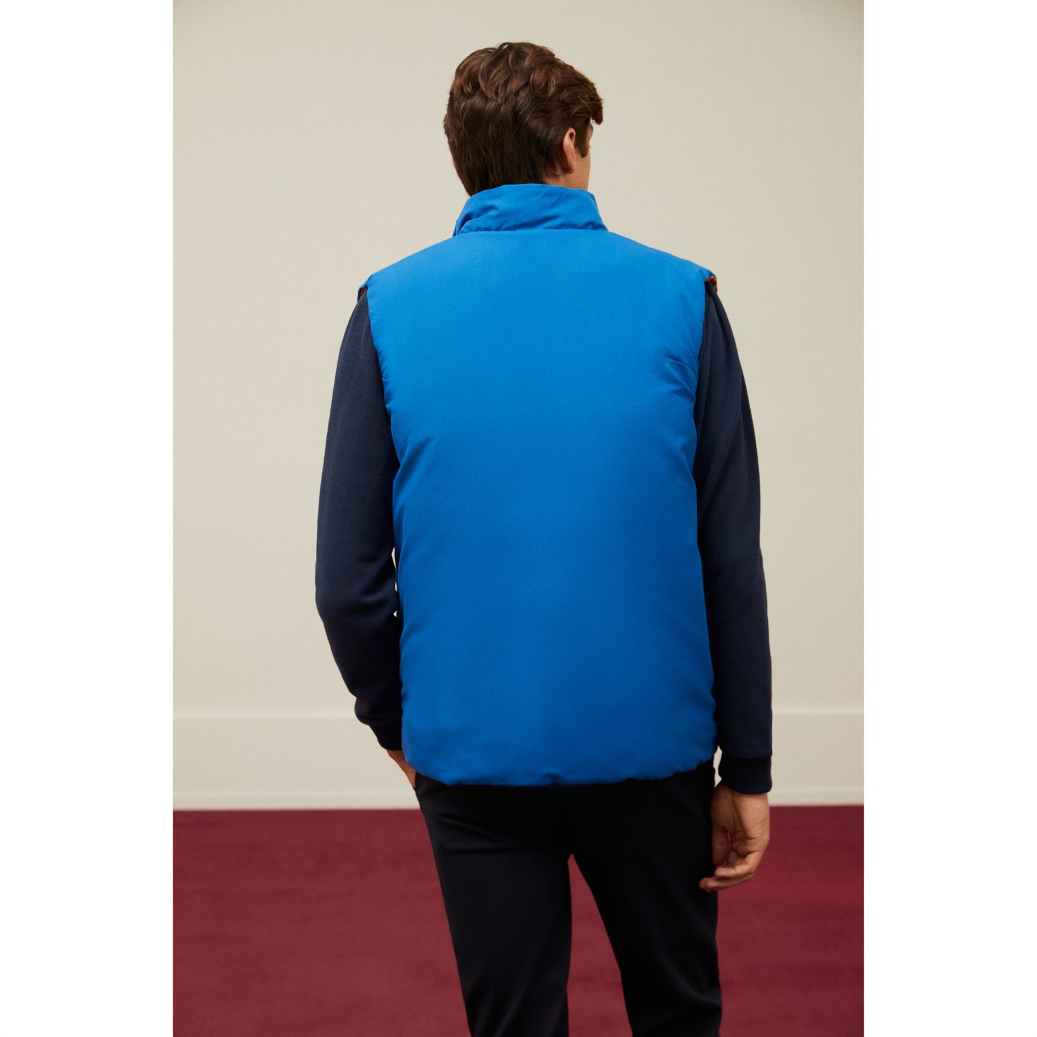 DİK YAKA ÇİFT TARAFLI ŞİŞME YELEK