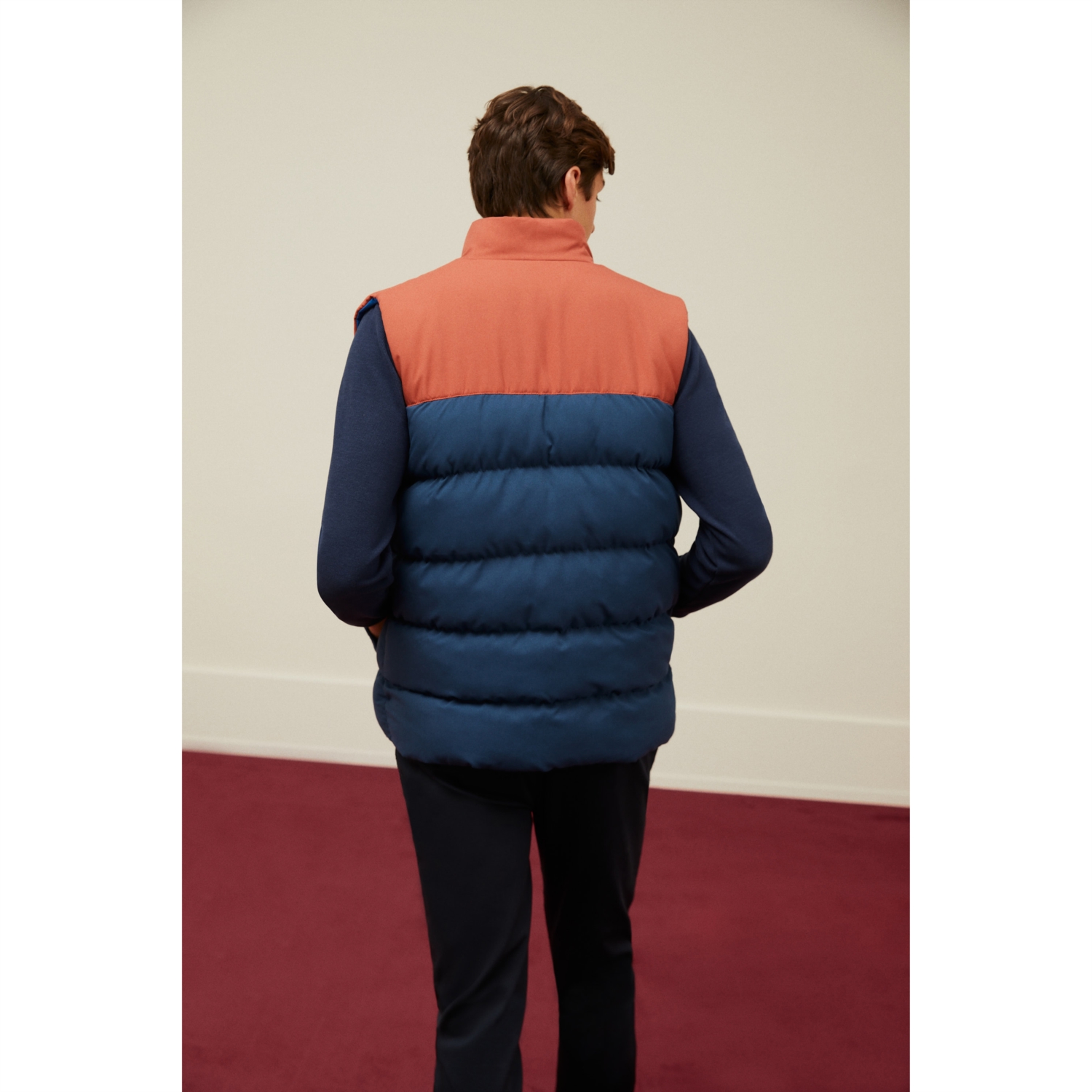 DİK YAKA ÇİFT TARAFLI ŞİŞME YELEK