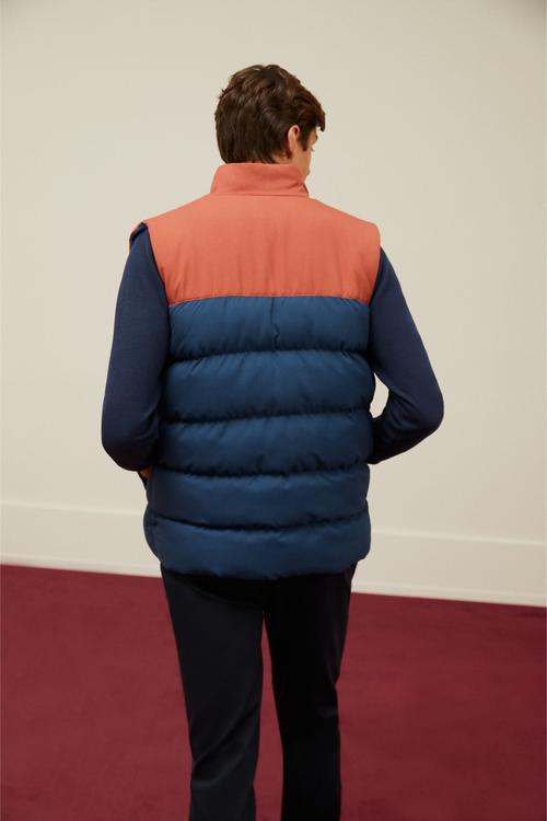  DİK YAKA ÇİFT TARAFLI ŞİŞME YELEK