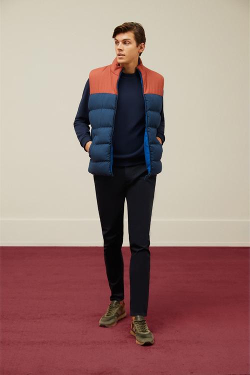  DİK YAKA ÇİFT TARAFLI ŞİŞME YELEK