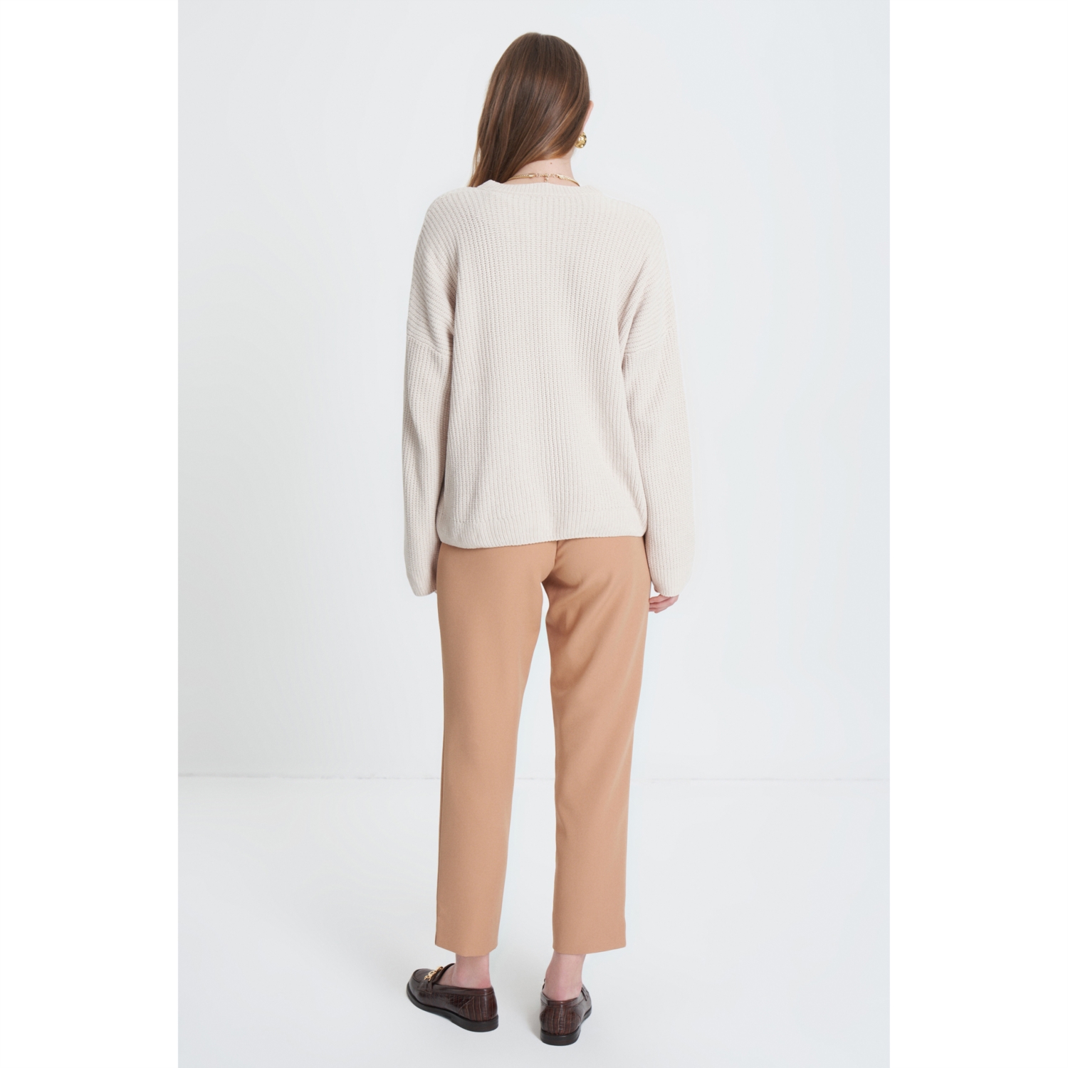 BİSİKLET YAKA TRİKO KAZAK