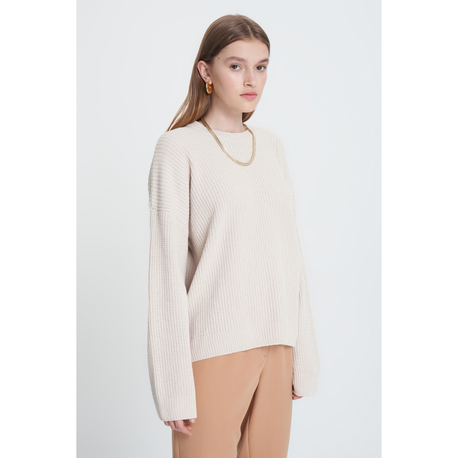 BİSİKLET YAKA TRİKO KAZAK