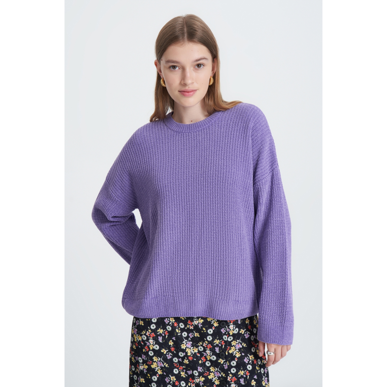 BİSİKLET YAKA TRİKO KAZAK