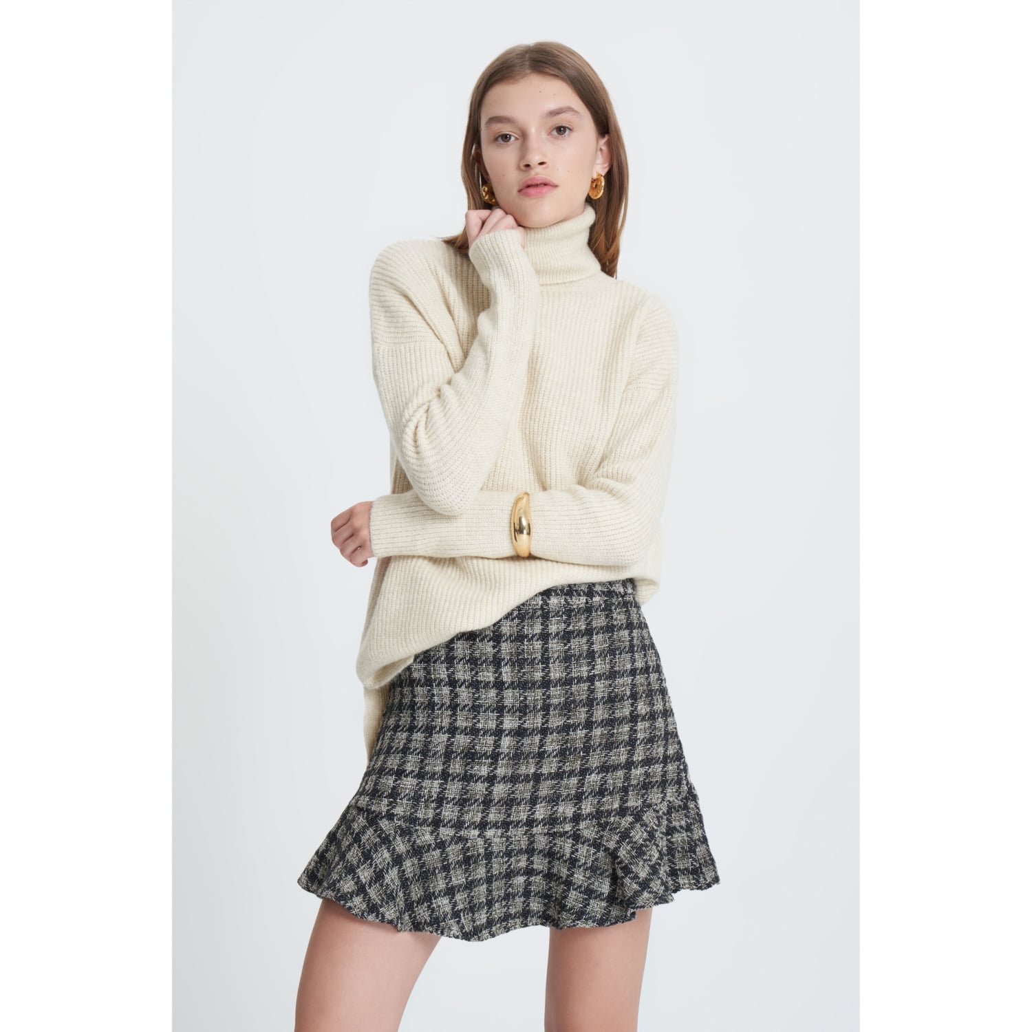 SİMLİ BİSİKLET YAKA TRİKO KAZAK