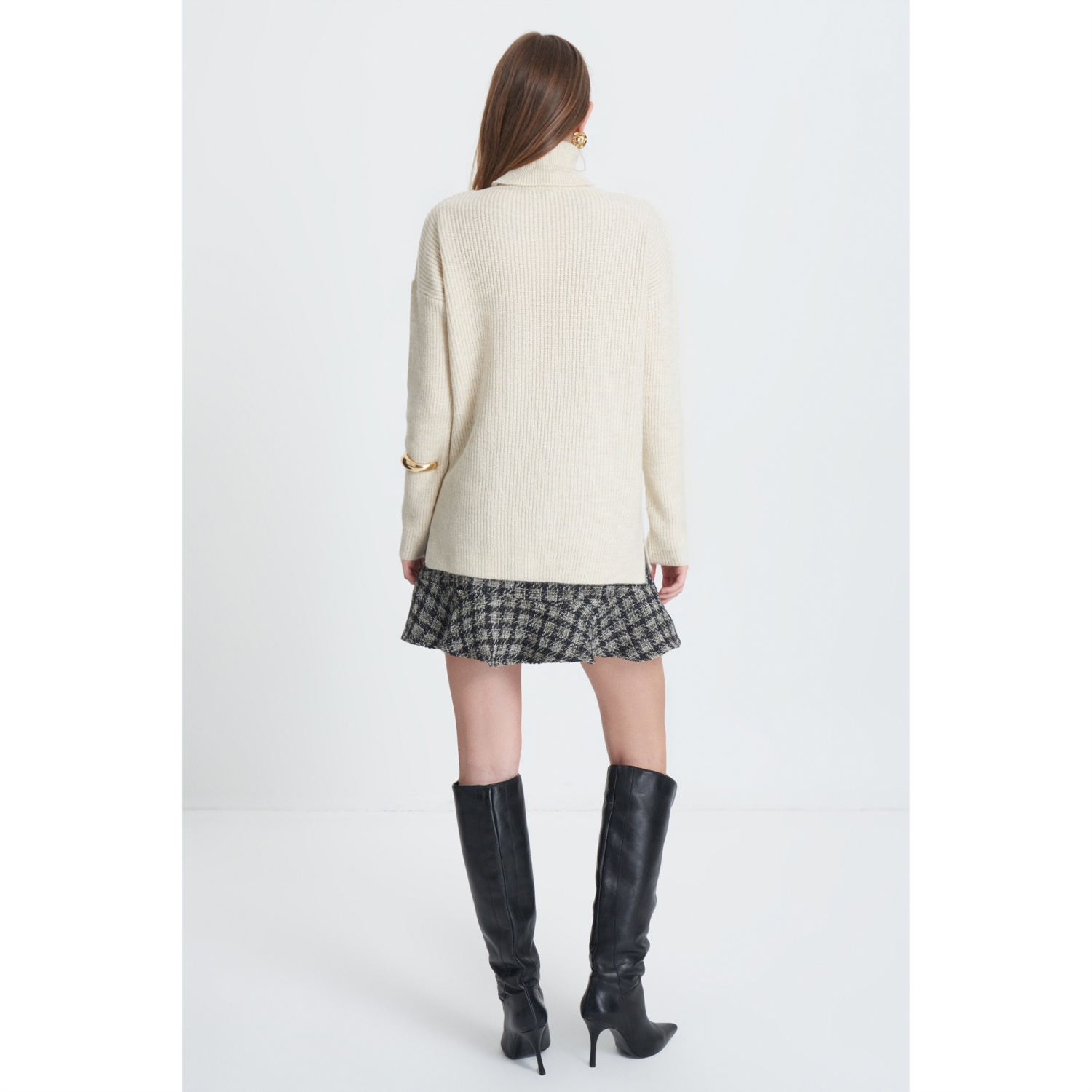 SİMLİ BİSİKLET YAKA TRİKO KAZAK