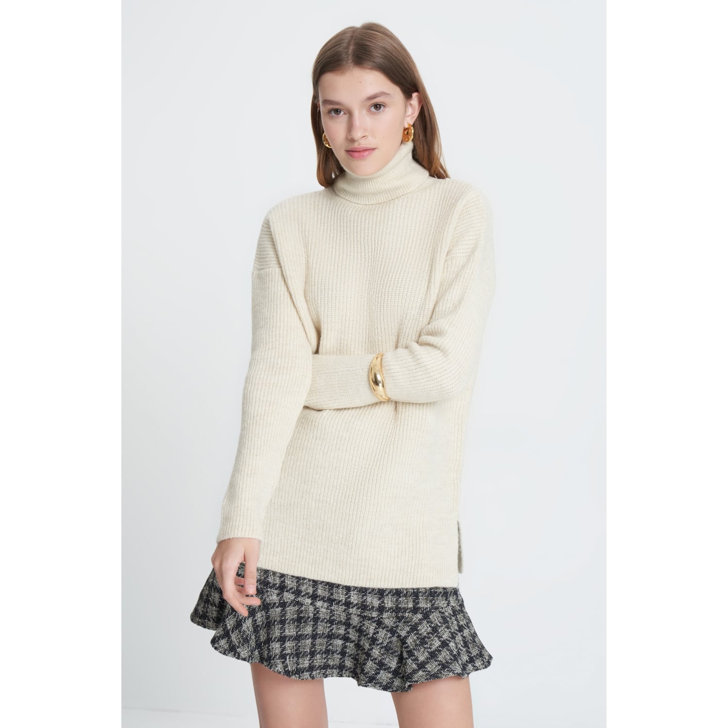 SİMLİ BİSİKLET YAKA TRİKO KAZAK