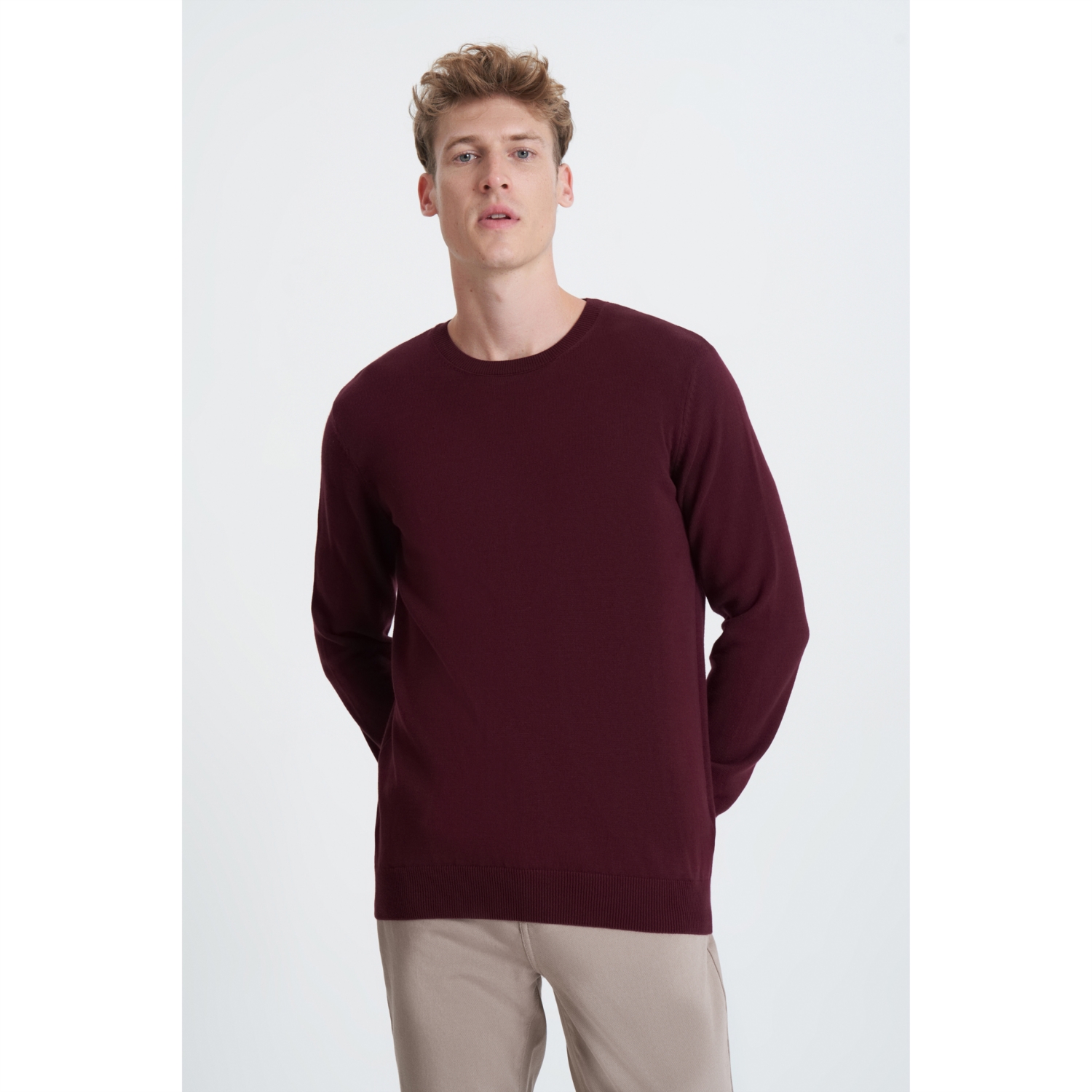 BİSİKLET YAKA BASIC TRİKO KAZAK