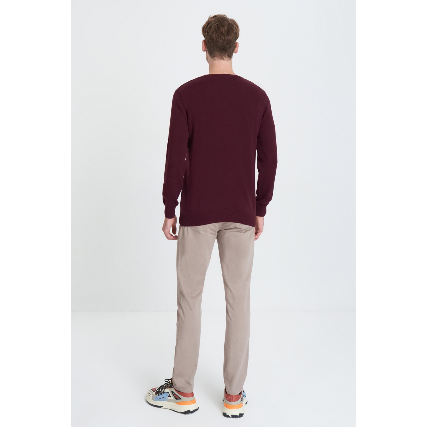 BİSİKLET YAKA BASIC TRİKO KAZAK