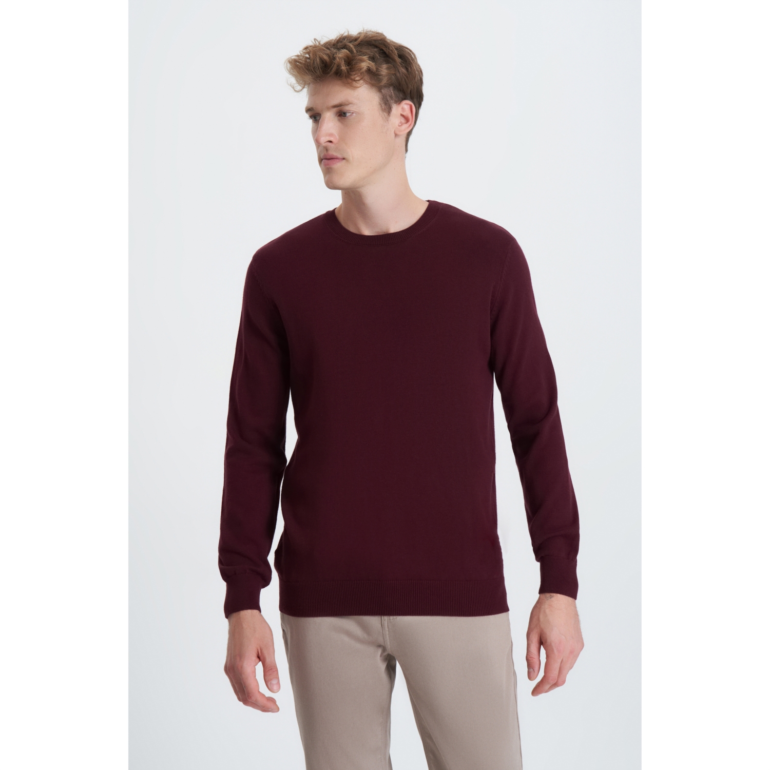 BİSİKLET YAKA BASIC TRİKO KAZAK