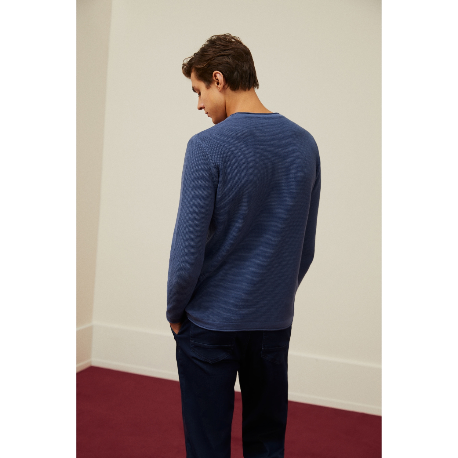 PAMUKLU BİSİKLET YAKA KAZAK