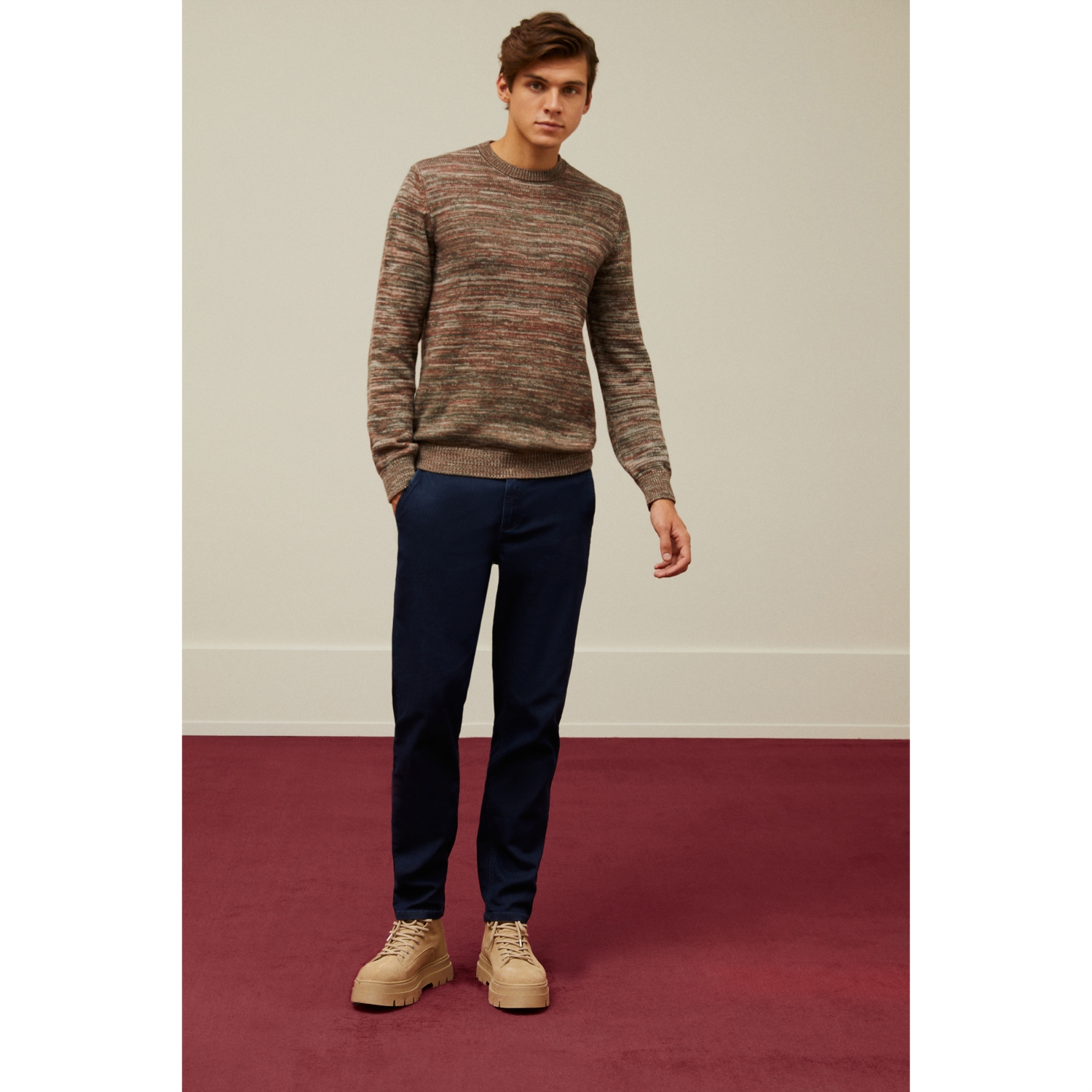 BİSİKLET YAKA TRİKO KAZAK