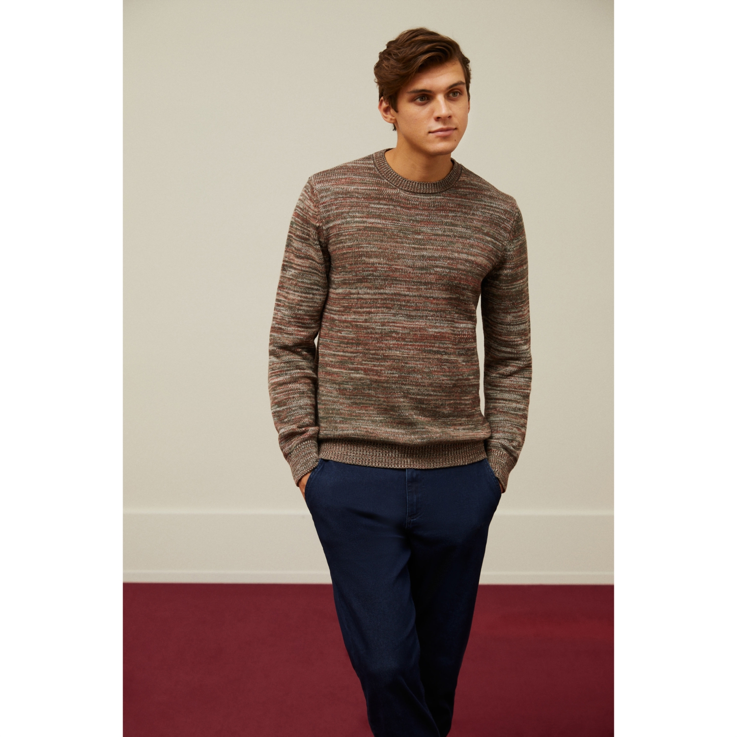 BİSİKLET YAKA TRİKO KAZAK