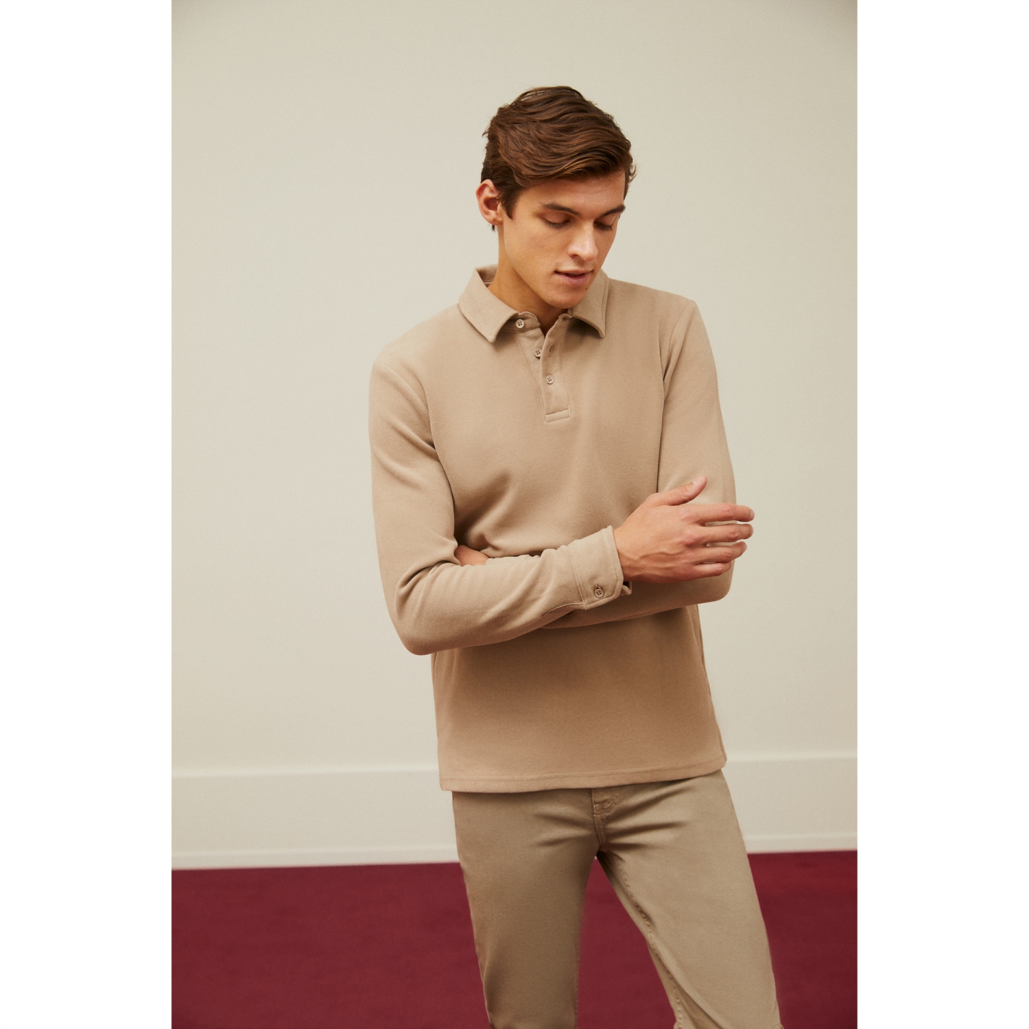 POLO YAKA SWEATSHIRT