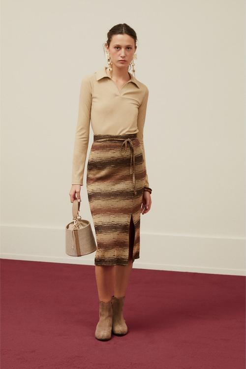  POLO YAKA UZUN KOLLU BASIC T-SHIRT