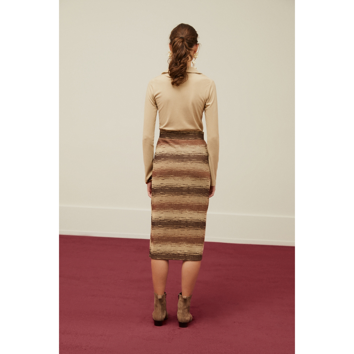 POLO YAKA UZUN KOLLU BASIC T-SHIRT