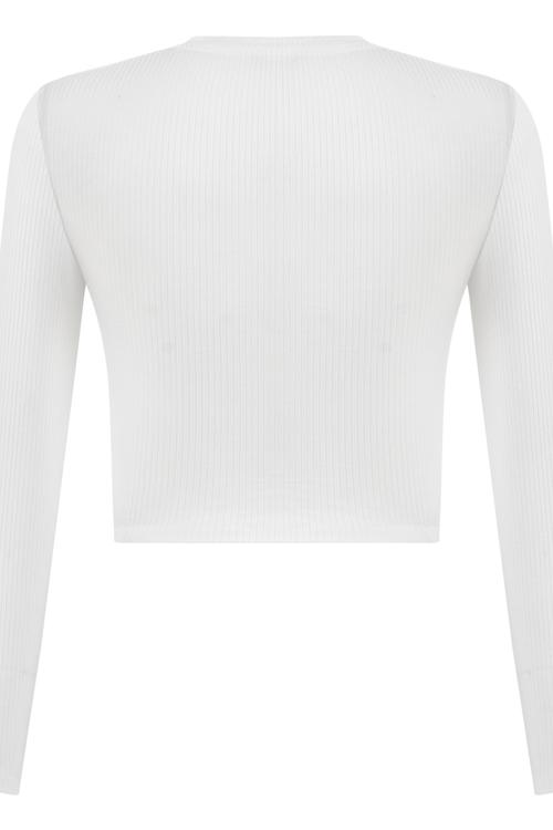  FİTİLLİ CROP BLUZ