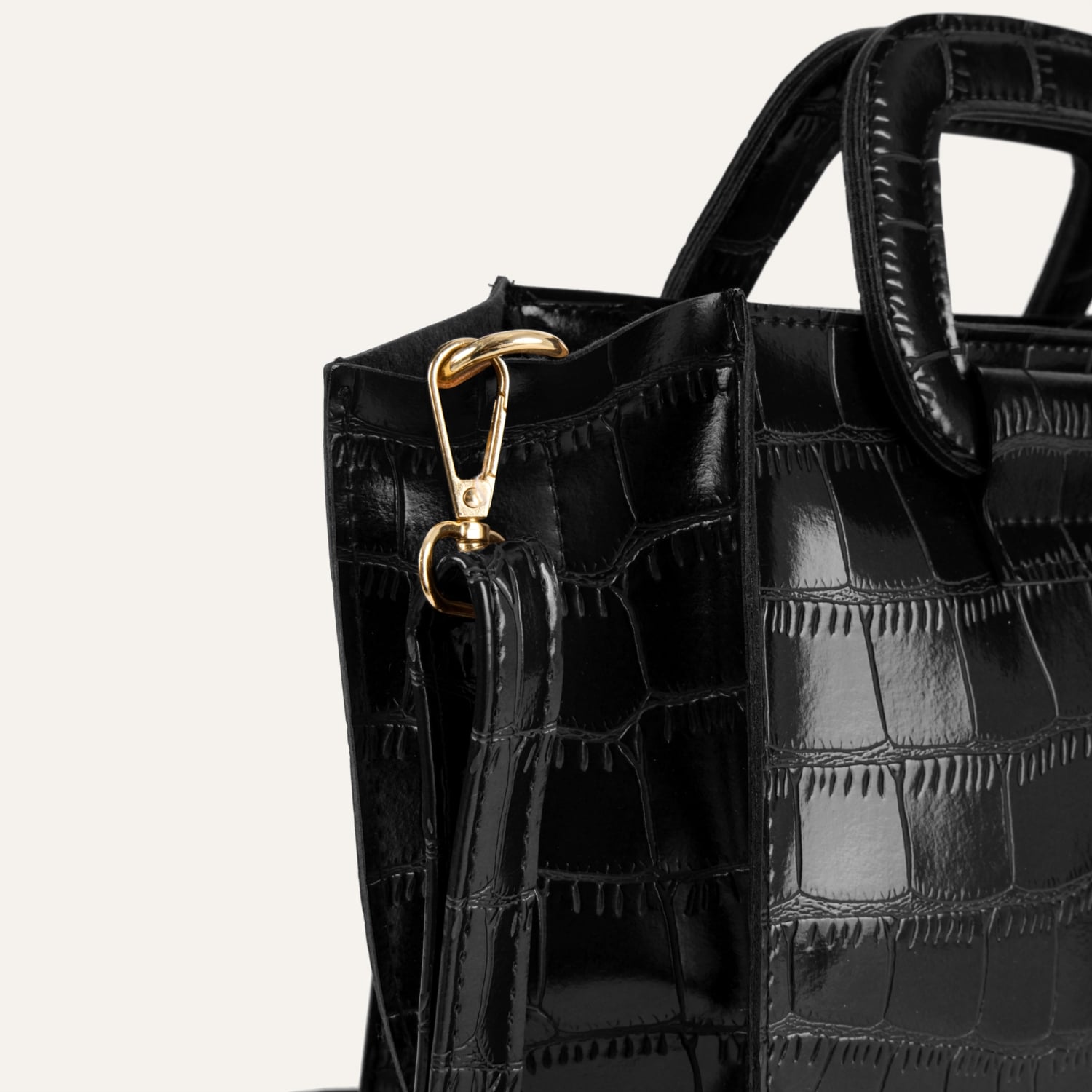 KROKODİL DESENLİ EL ÇANTASI