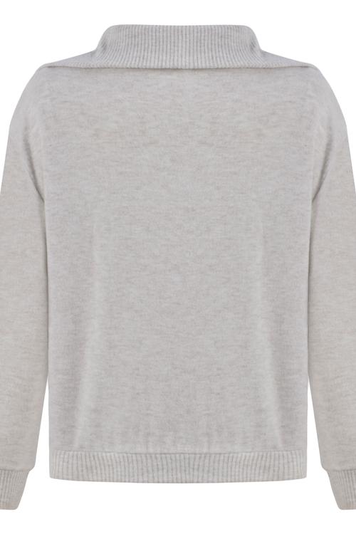  FERMUARLI V YAKA TRİKO KAZAK