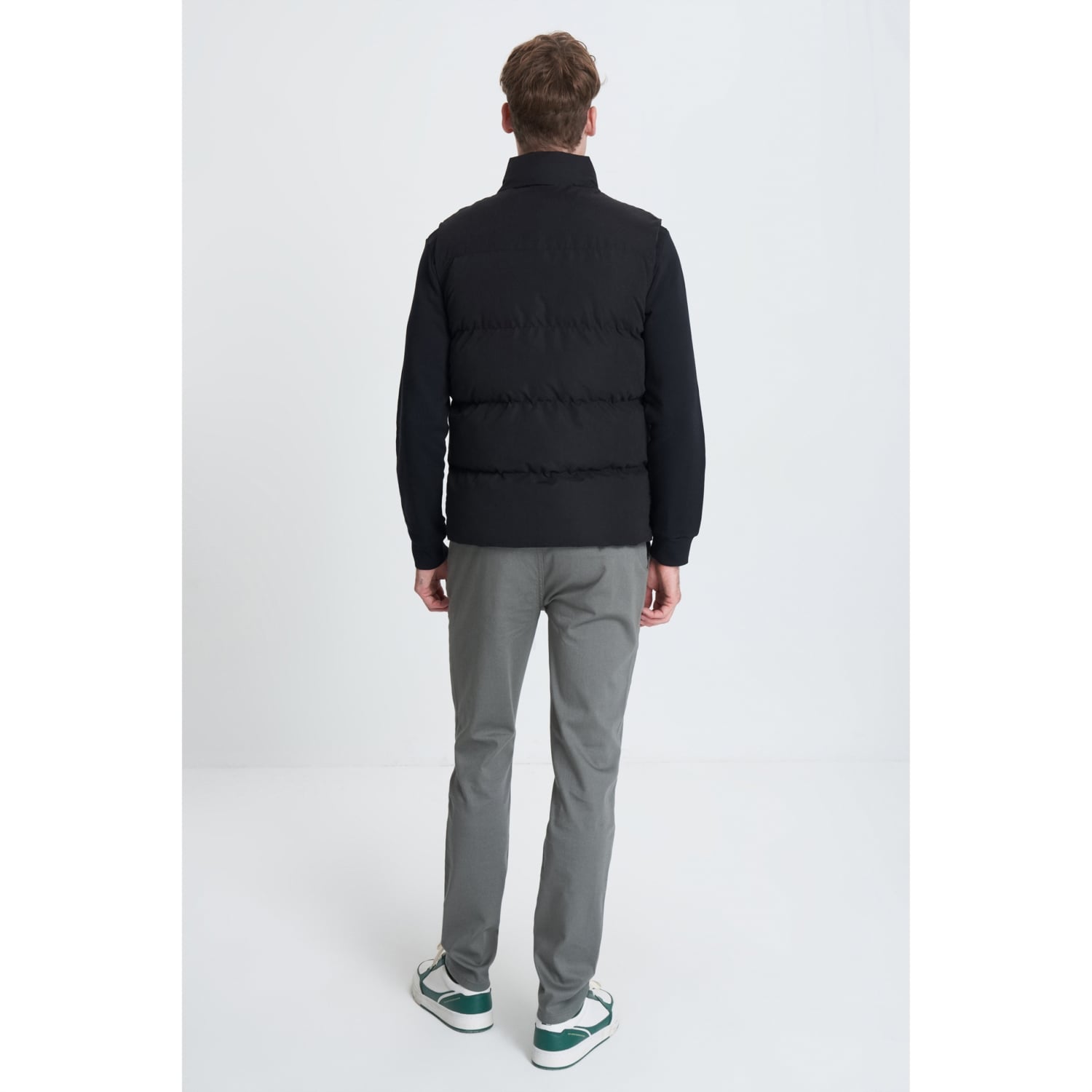 DİK YAKA ŞİŞME YELEK