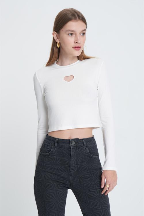  FİTİLLİ CROP BLUZ