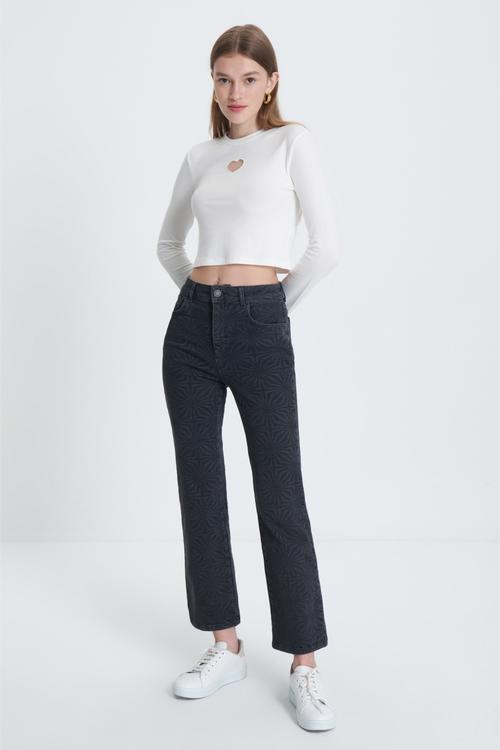  FİTİLLİ CROP BLUZ