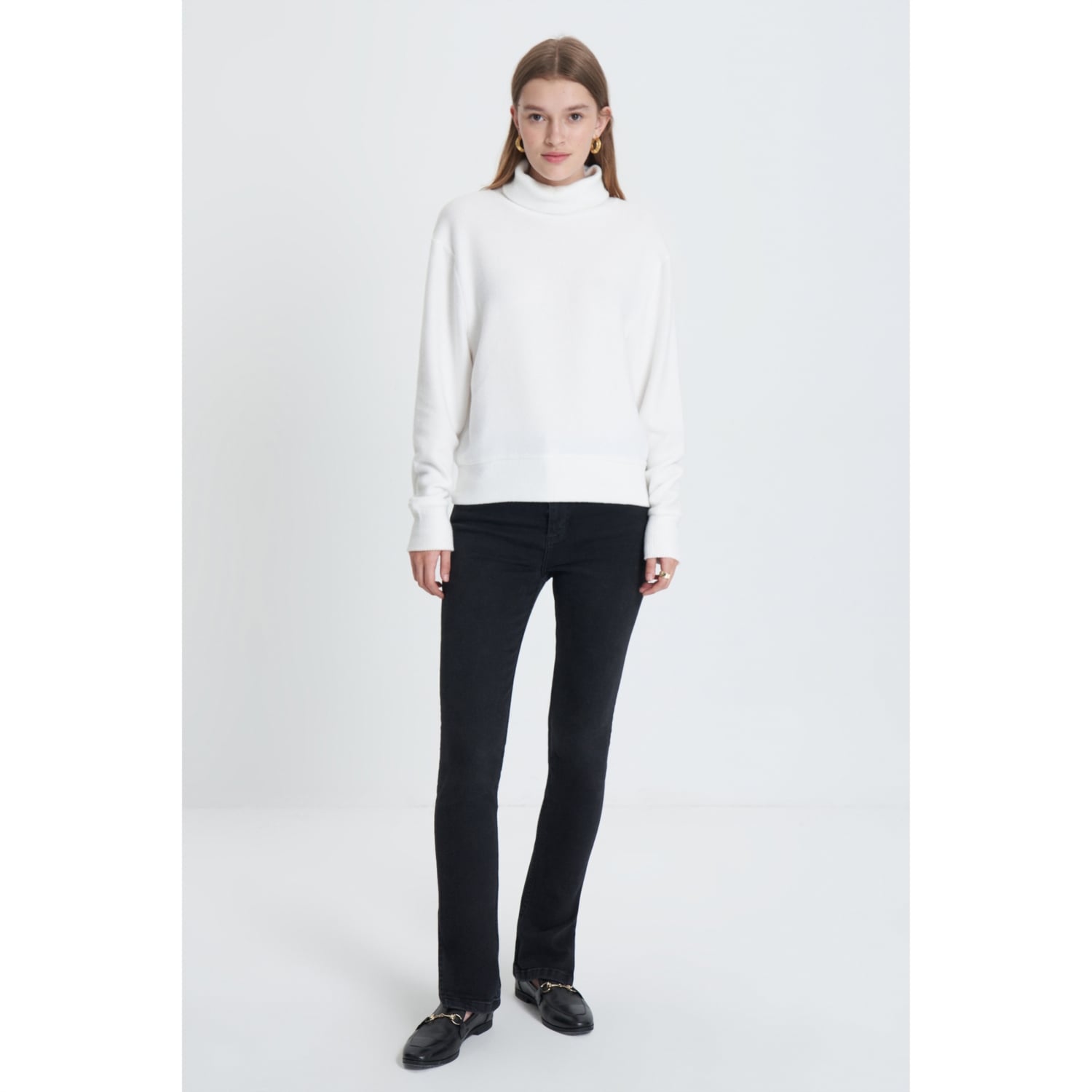 BALIKÇI YAKA BASIC ÖRME KAZAK