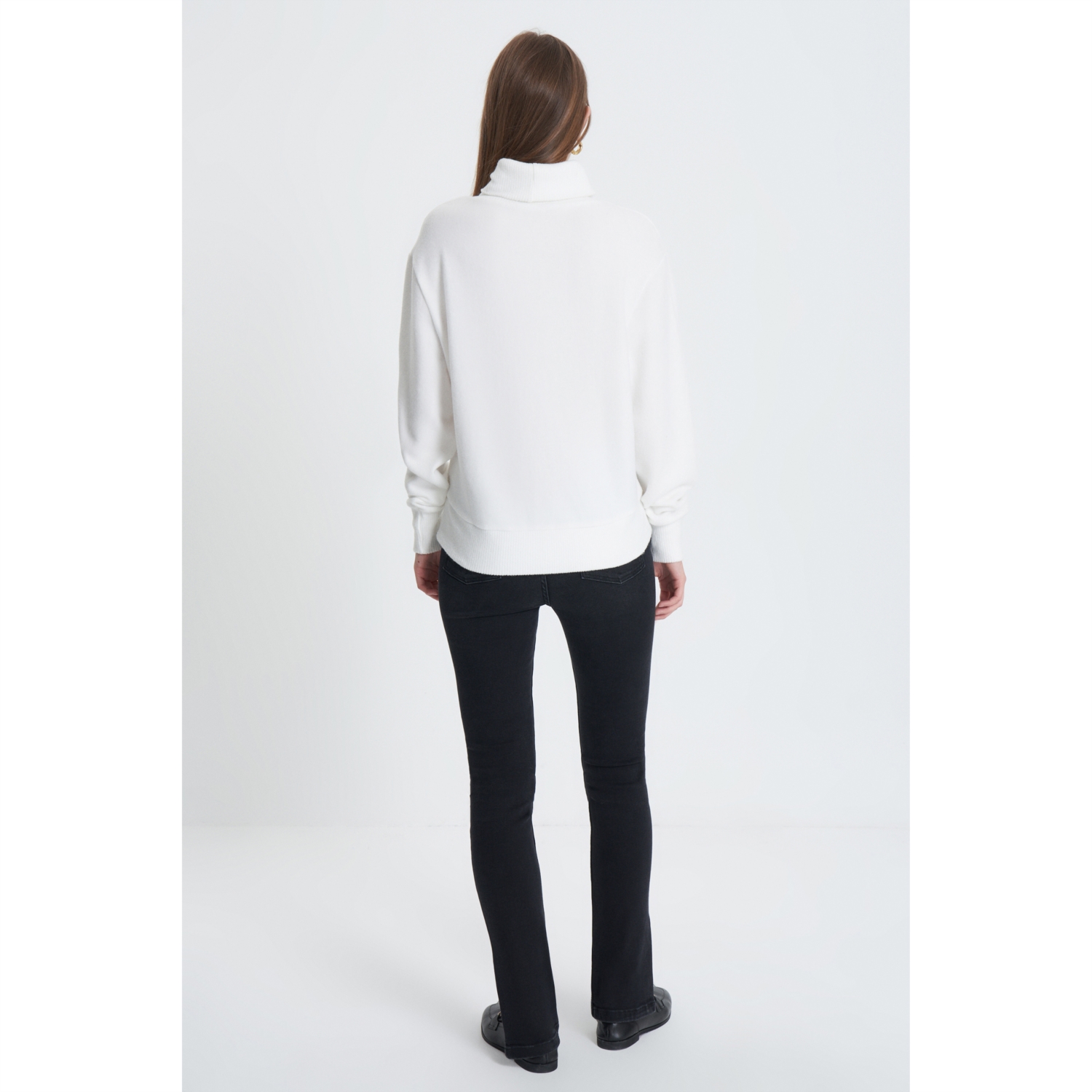 BALIKÇI YAKA BASIC ÖRME KAZAK