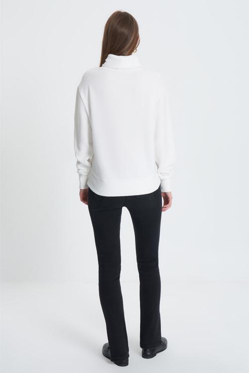  BALIKÇI YAKA BASIC ÖRME KAZAK