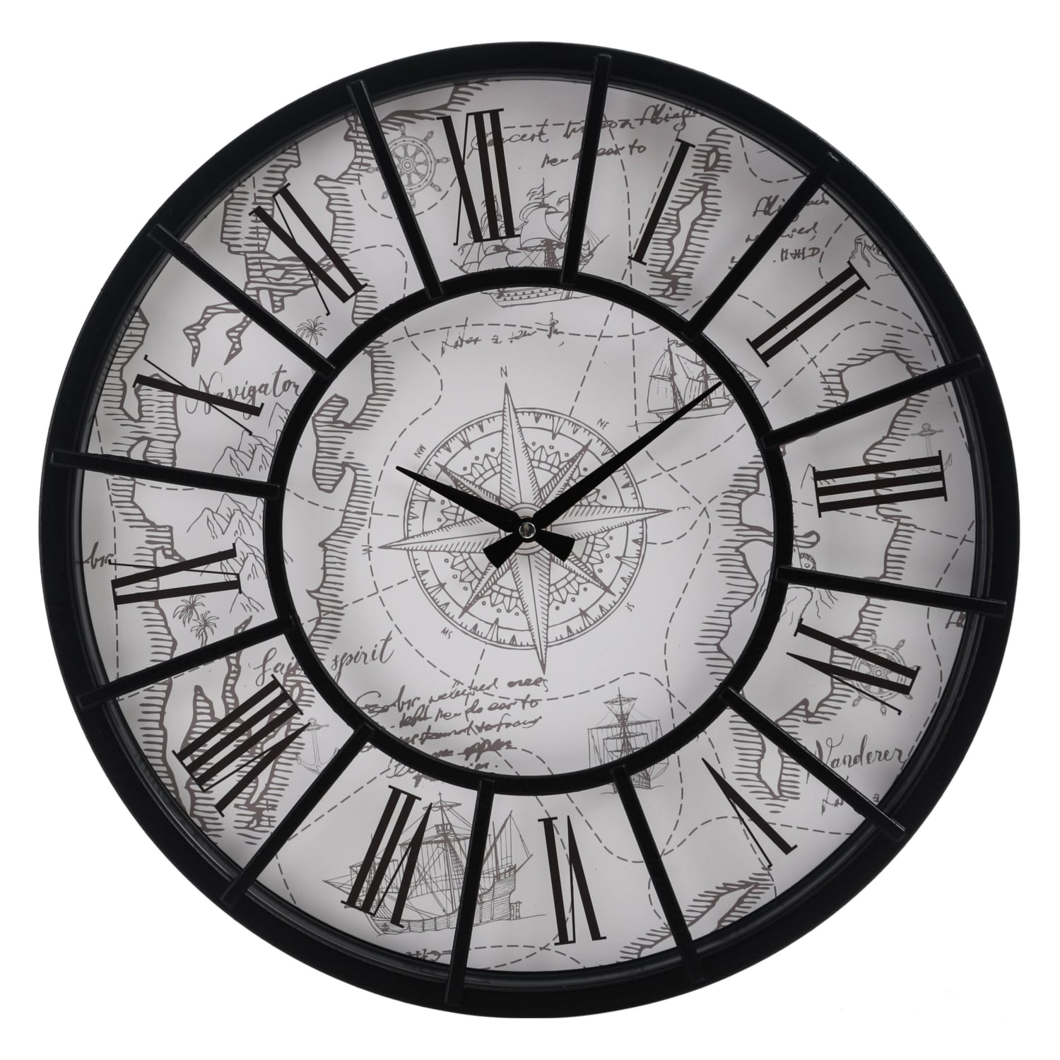 PAULA BLACK DUVAR SAATİ 50CM