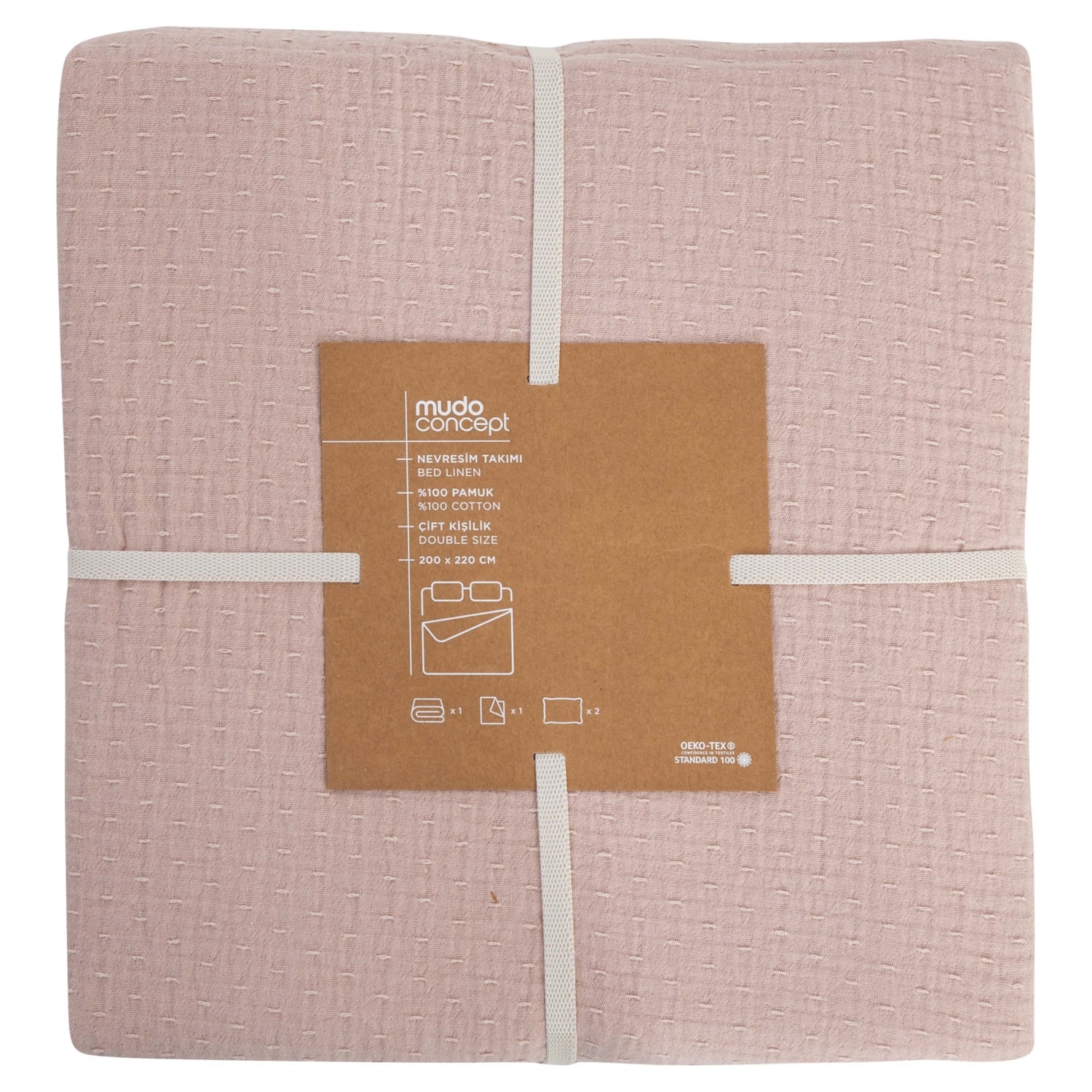 MER NEVRESİM TAKIMI ÇİFT KİŞİLİK GÜL KURUSU 200X220